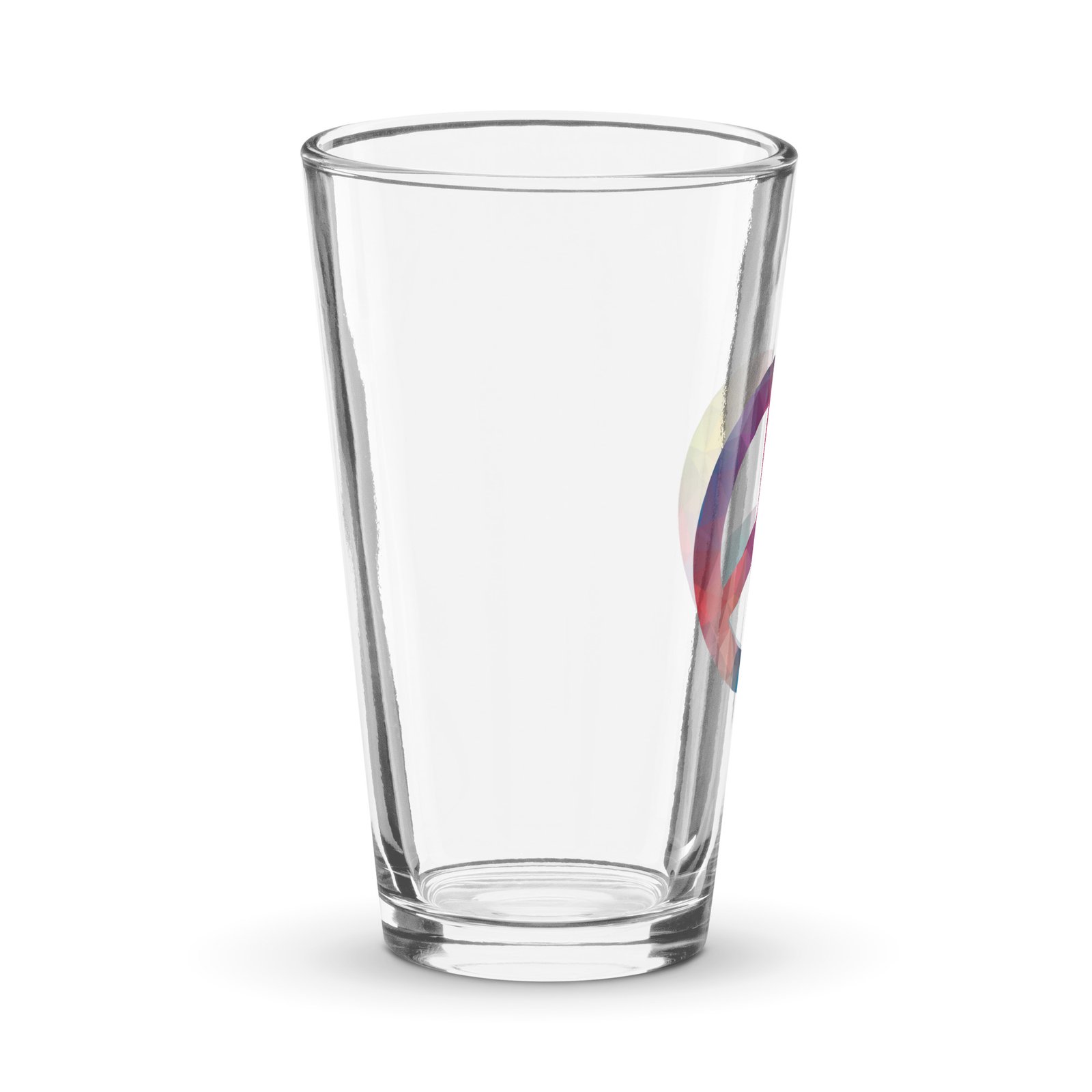 Bevel Peace Sign Shaker pint glass - Image 3