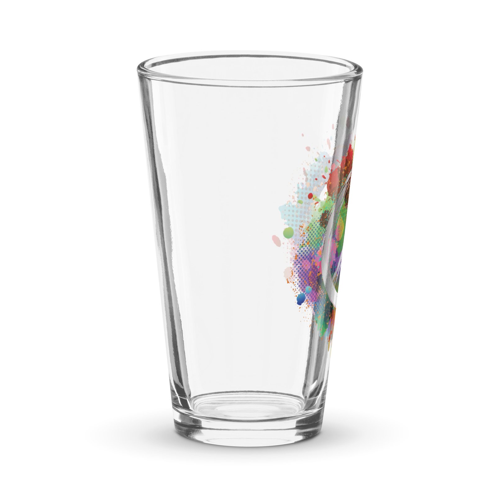 Splatter Peace Sign Shaker pint glass - Image 6