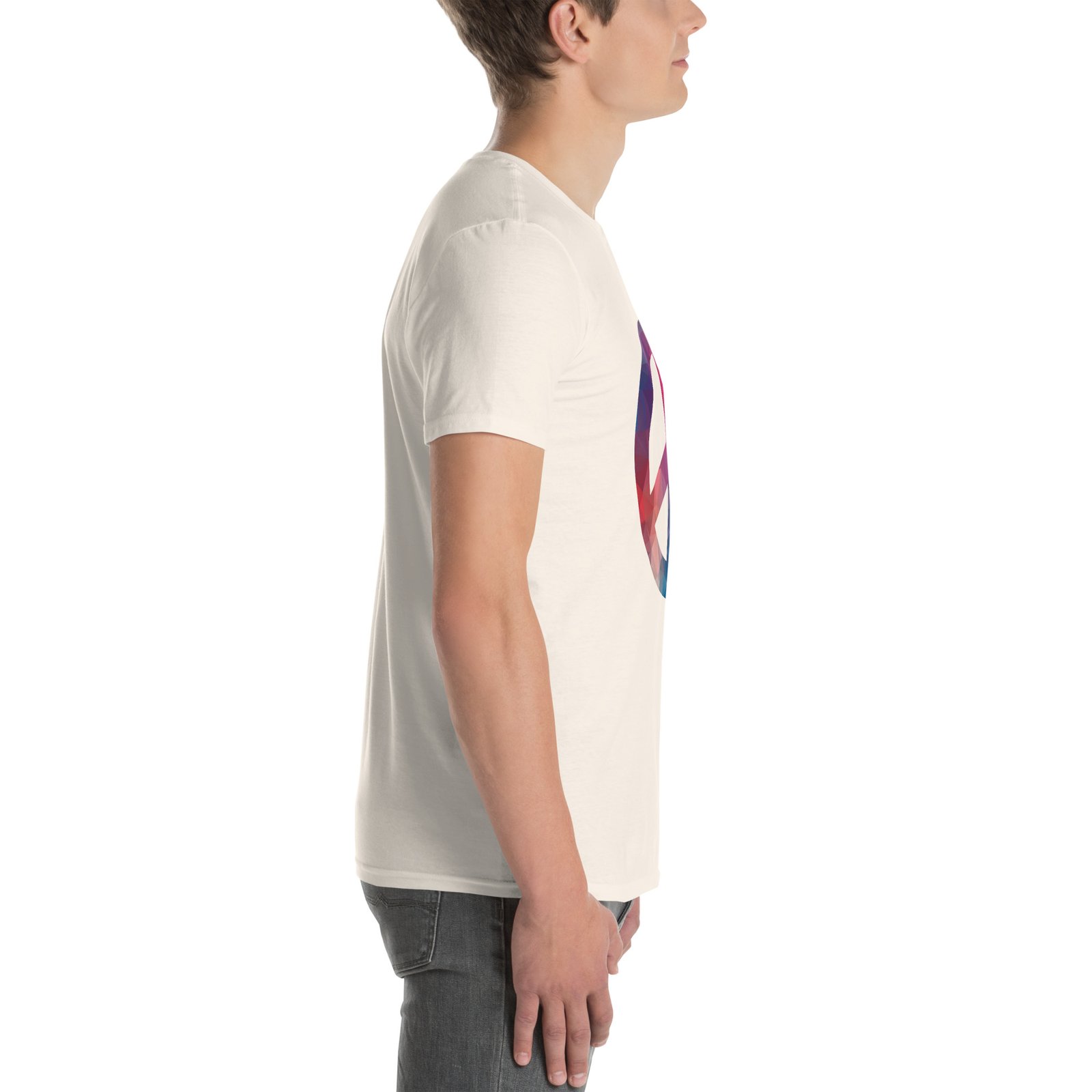 Bevel Peace Sign Short-Sleeve Unisex T-Shirt - Image 10