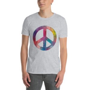 Bevel Peace Sign Short-Sleeve Unisex T-Shirt