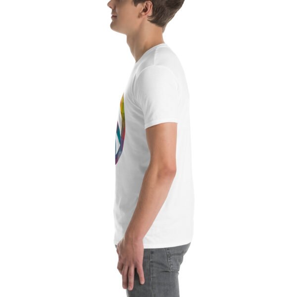 Bevel Peace Sign Short-Sleeve Unisex T-Shirt - Image 15