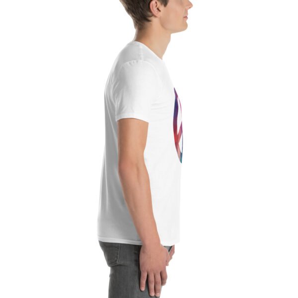 Bevel Peace Sign Short-Sleeve Unisex T-Shirt - Image 16
