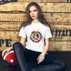 Splatter Peace Sign Unisex t-shirt