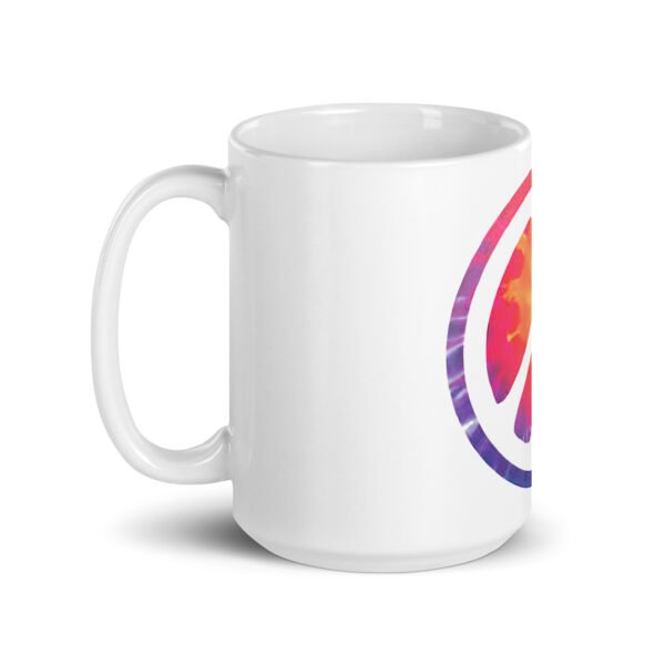 Retro Peace Sign White Glossy Mug - Image 12