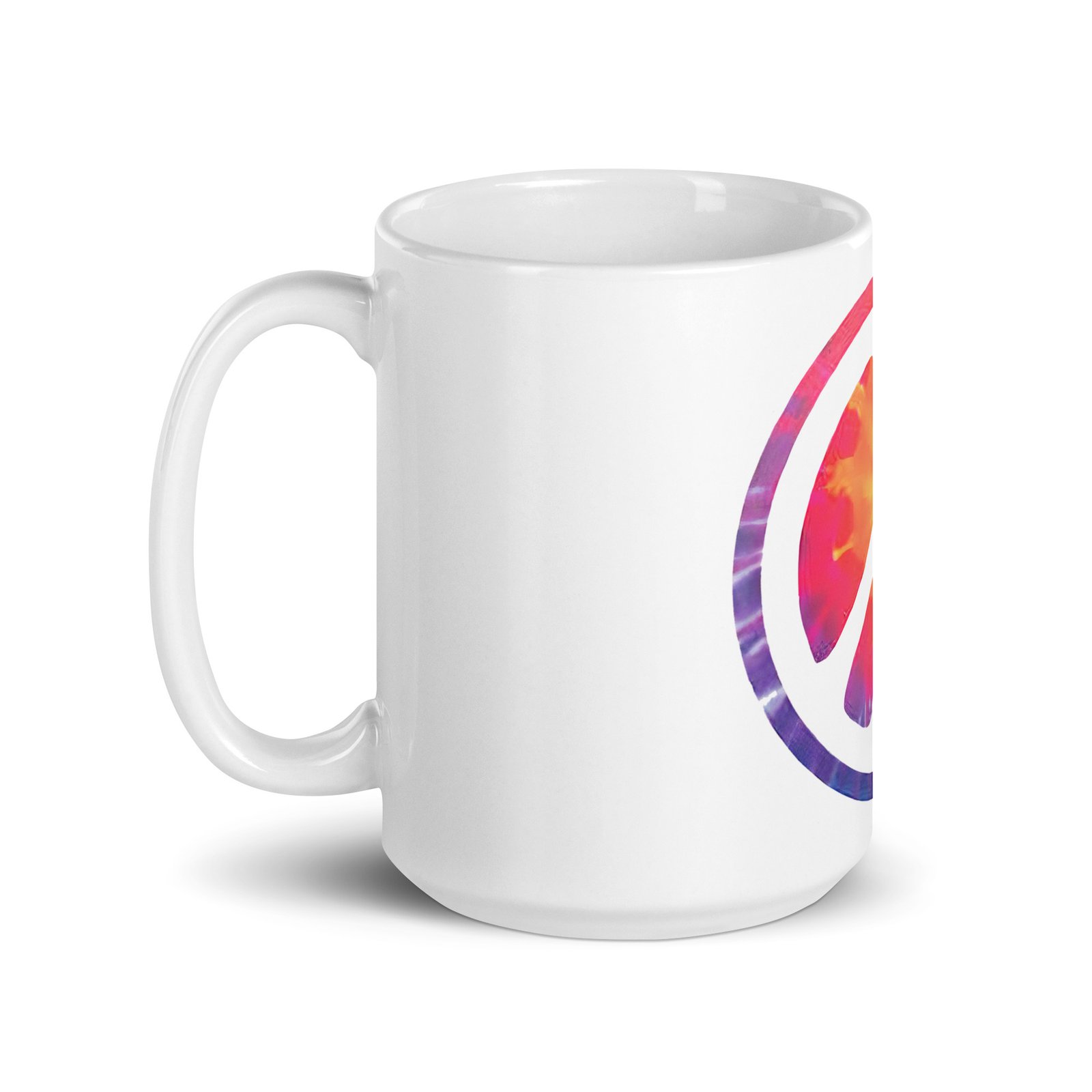 Retro Peace Sign White Glossy Mug - Image 12