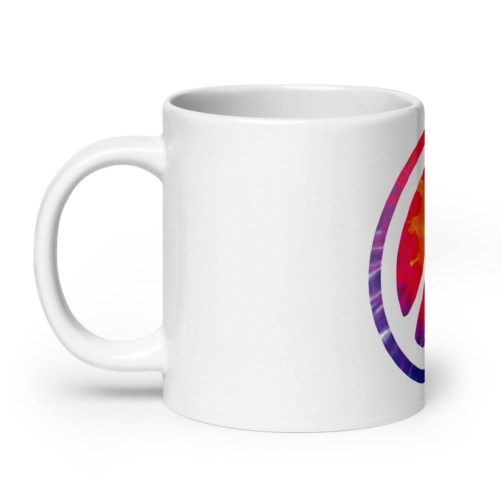 Retro Peace Sign White Glossy Mug - Image 14