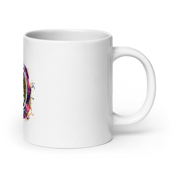 Swirl Peace Sign White glossy mug - Image 8