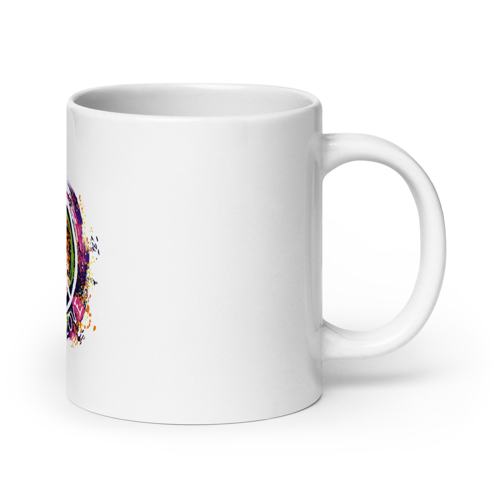 Swirl Peace Sign White glossy mug - Image 8