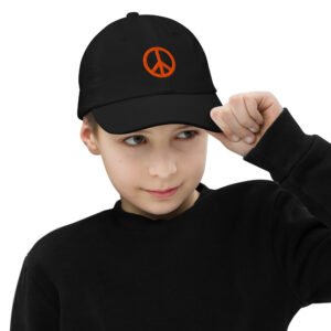 Simple Peace Sign Youth baseball cap