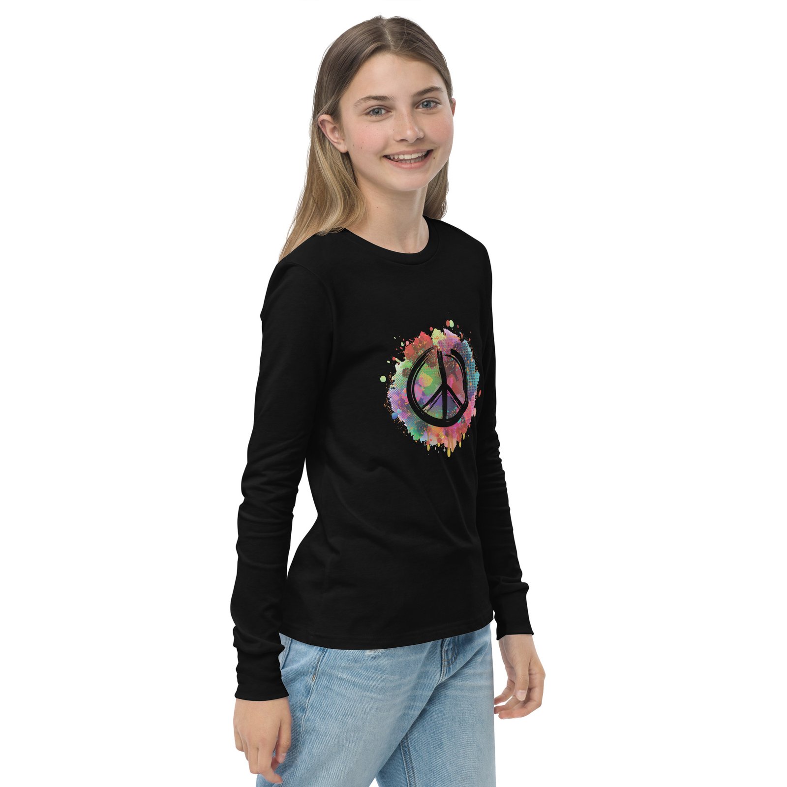 Splatter Youth long sleeve tee - Image 4