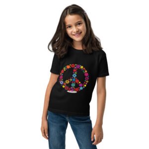 Flower Peace Sign Youth t-shirt