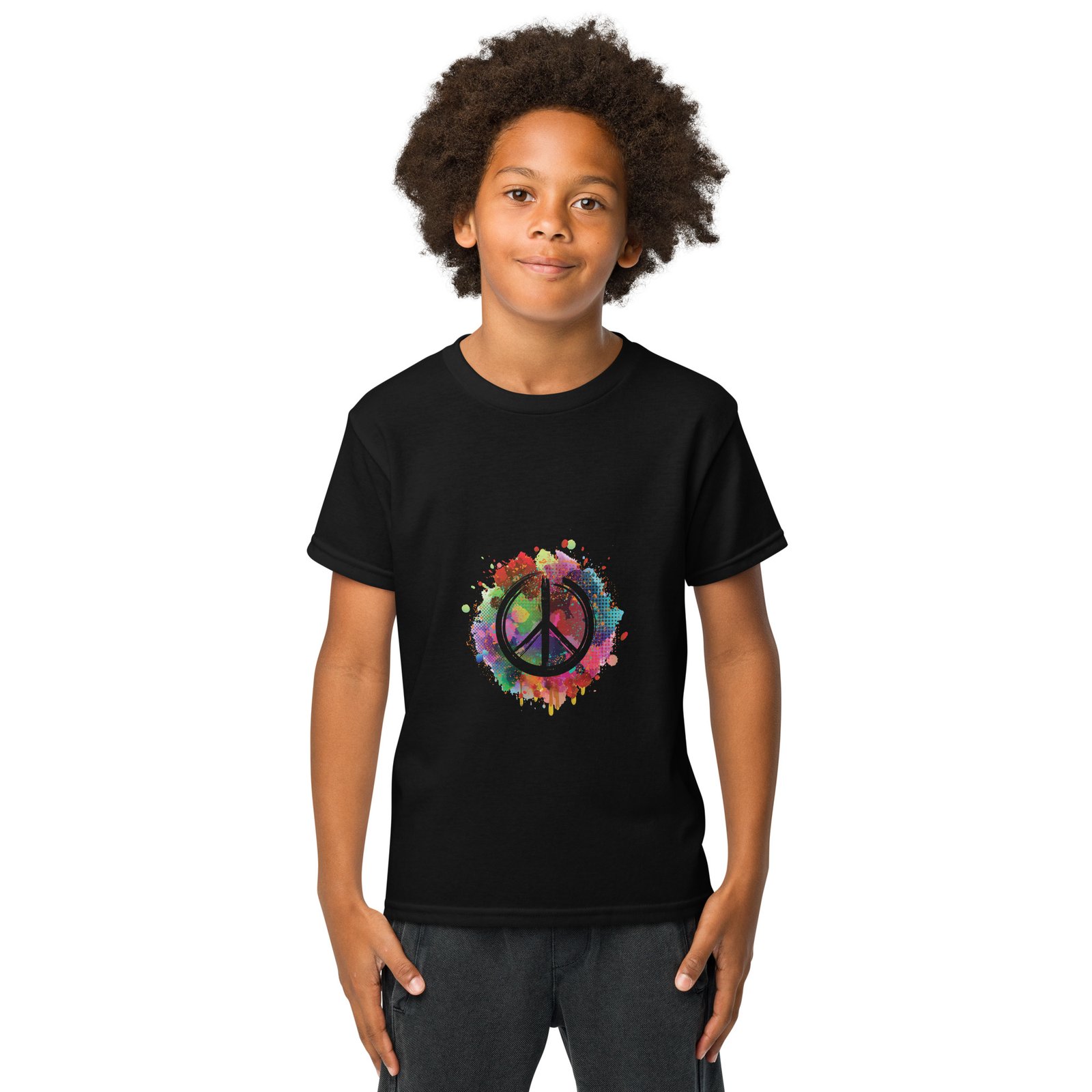 Splatter Peace Sign Youth t-shirt