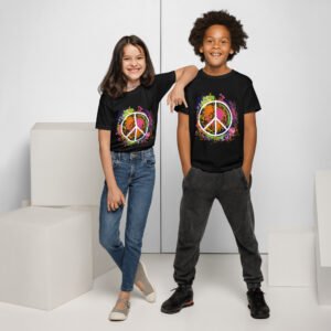 Swirl Peace Sign Youth t-shirt