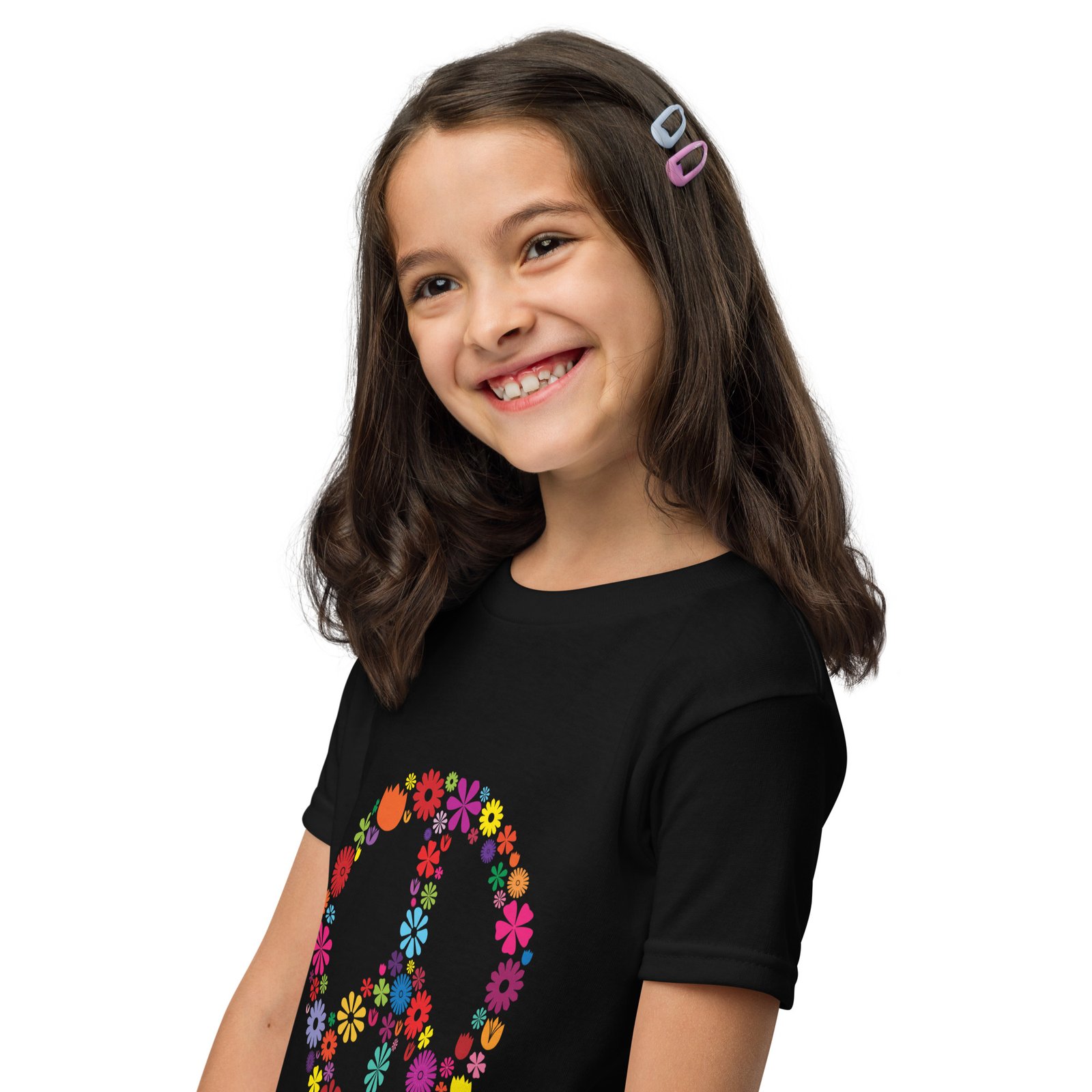 Flower Peace Sign Youth t-shirt - Image 2