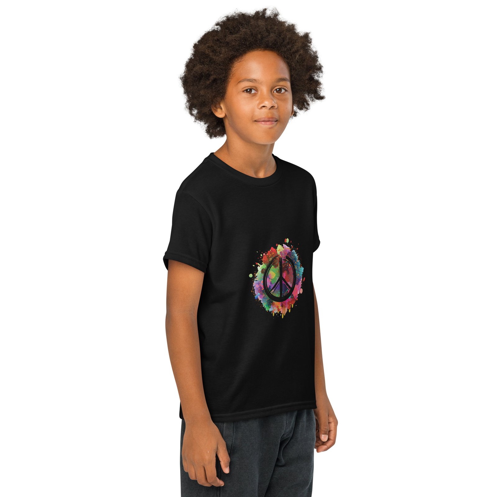 Splatter Peace Sign Youth t-shirt - Image 4