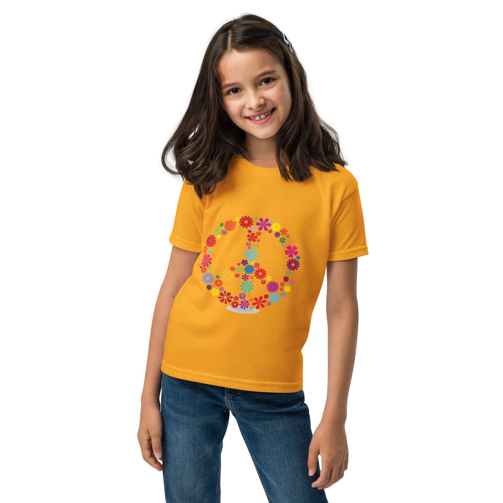 Flower Peace Sign Youth t-shirt - Image 4